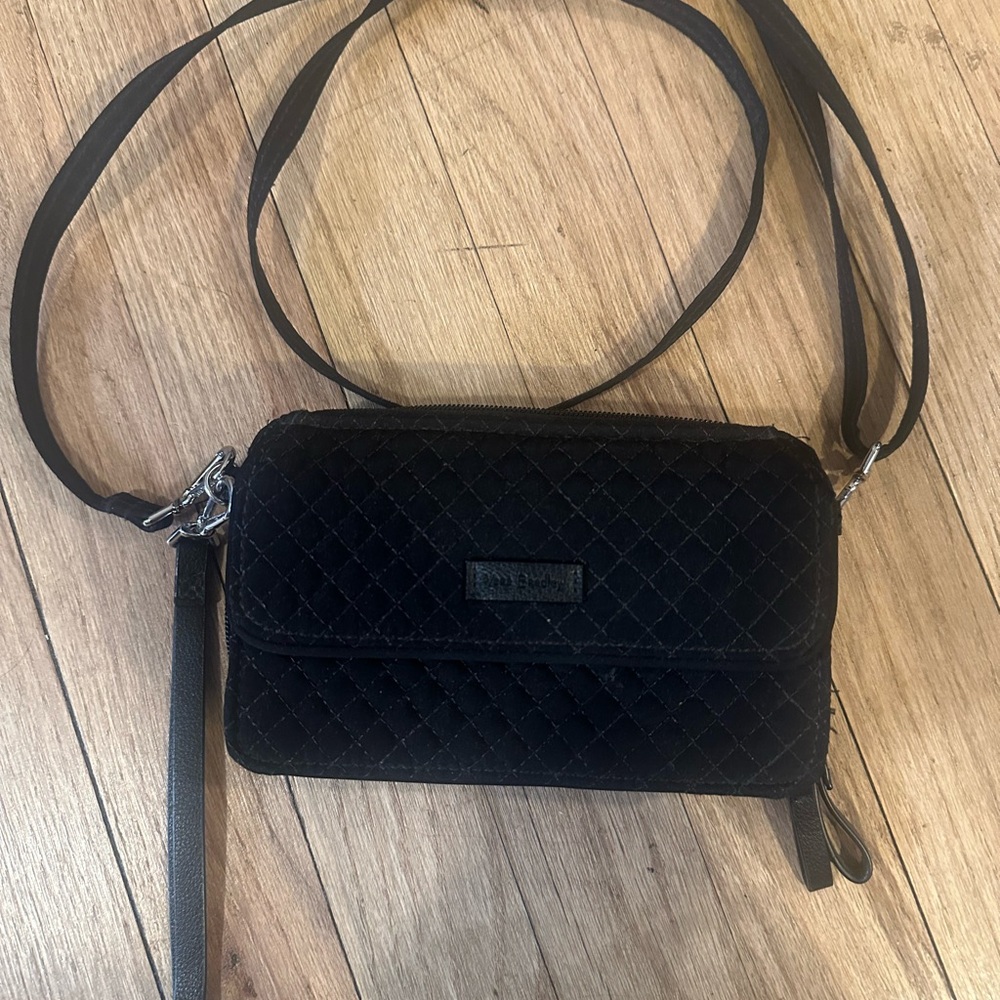 Vera Bradley Black Quilted Crossbody Bag